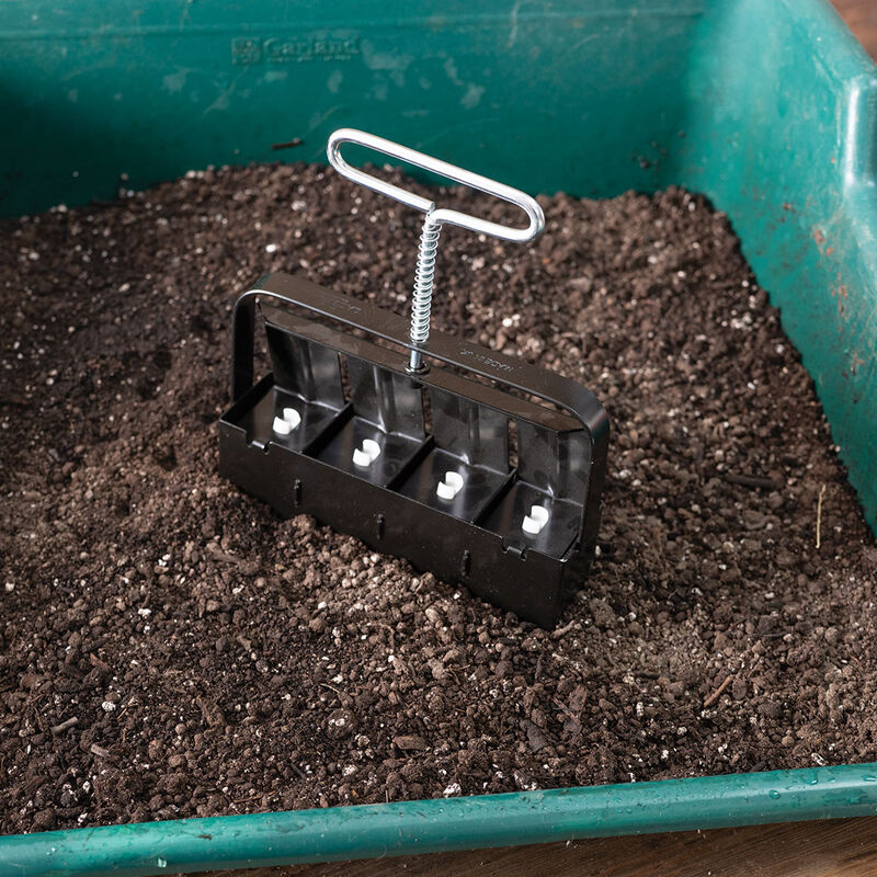 4-Cell Handheld Soil Blocker Soil Blocking
