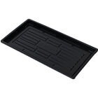 Polypro Endurance Shallow Speed Tray (No Holes), Black &ndash; 24 Count Support Trays