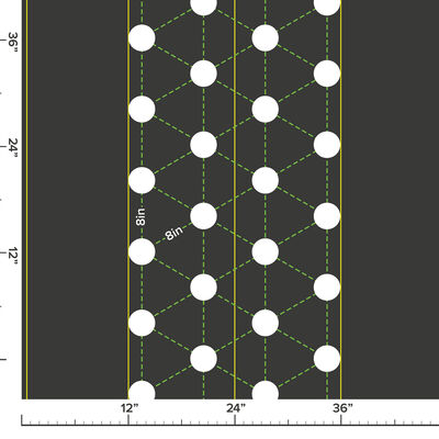 Quick-Plant &ndash; 4 x 8 Pattern, 4 x 50' Fabric Mulch