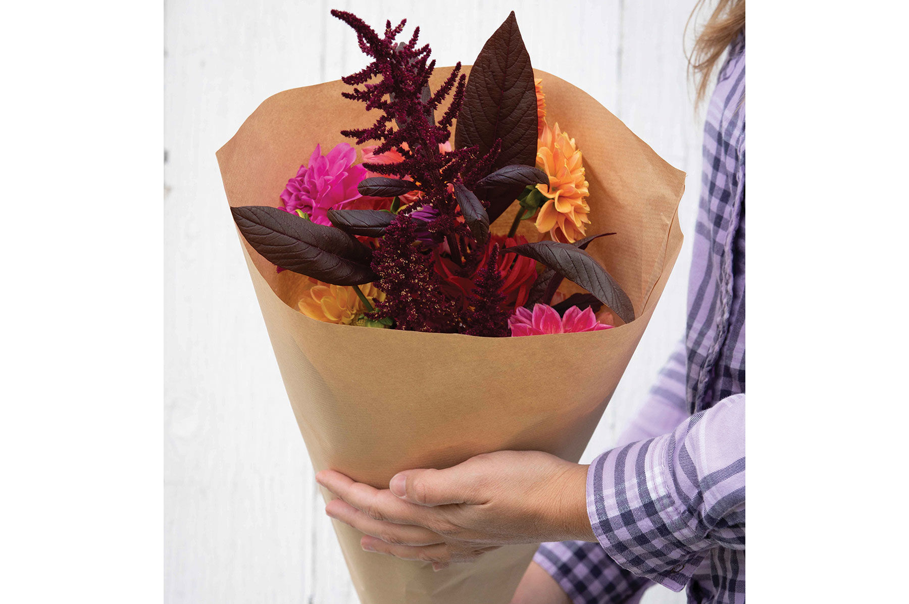 Kraft Paper Cut-Flower Sleeves &ndash; M, 500 Count Flower Post-Harvest