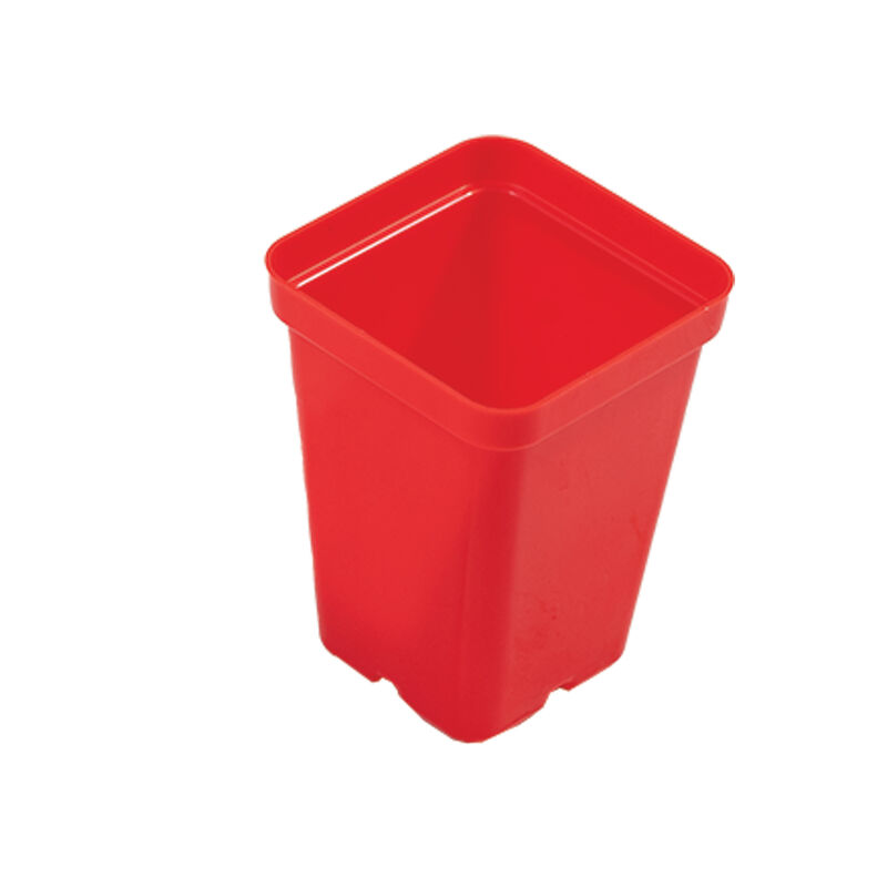Polypro 2.5" Insert Pots &ndash; Red, 8 Count Plastic Pots