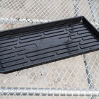 Polypro Shallow Tray (No Holes), Black &ndash; 4 Count Support Trays