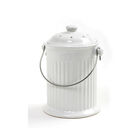 Ceramic White &ndash; 4 Qt. Compost Bins & Accessories