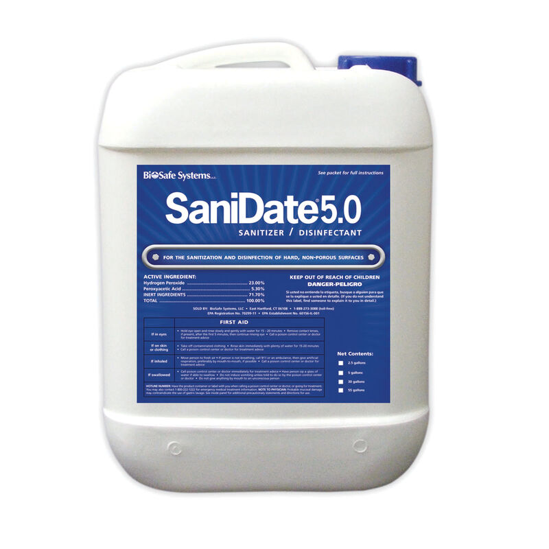 SaniDate&reg; 5.0 Liquid Sanitizer &ndash; 2.5 Gal. Fungicides